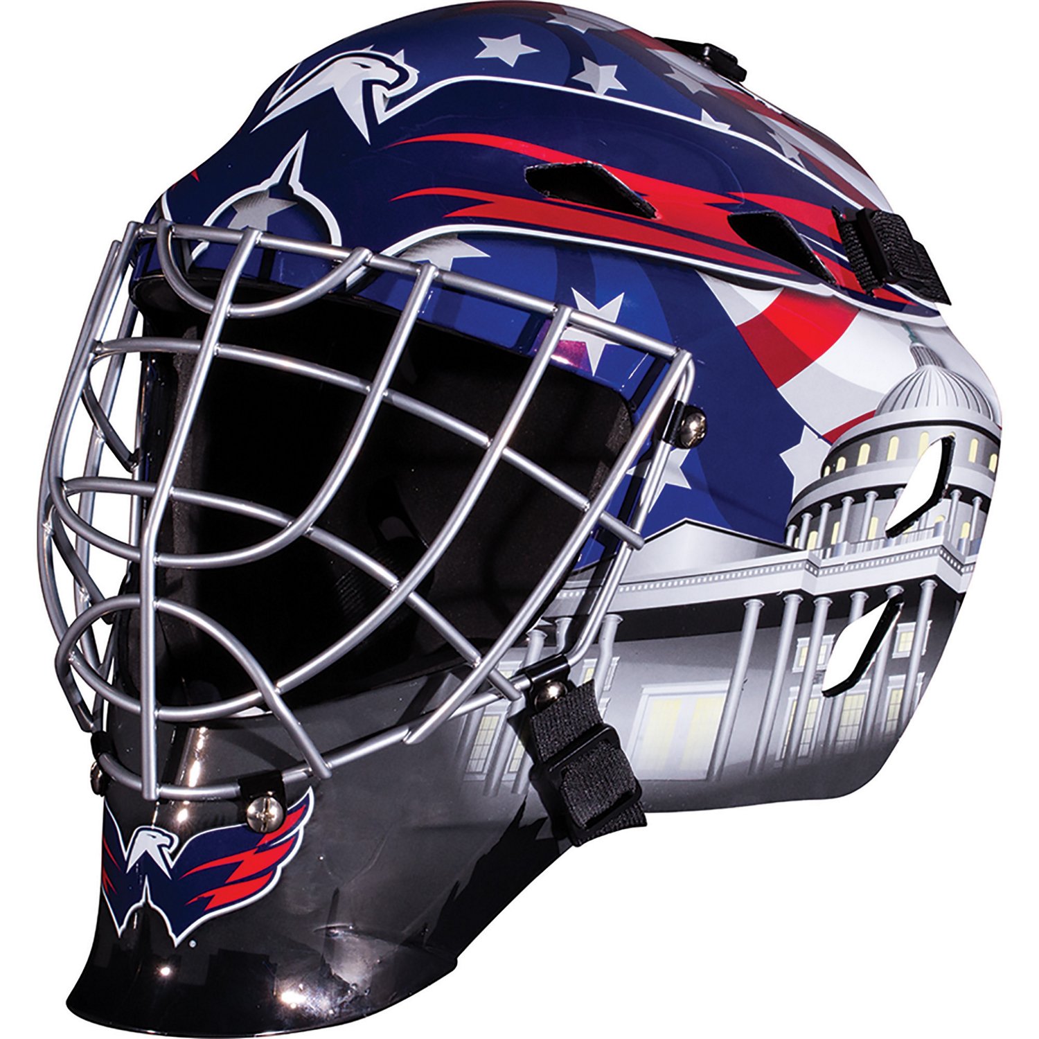 Franklin Boys' Washington Capitals GFM 1500 Goalie Face Mask