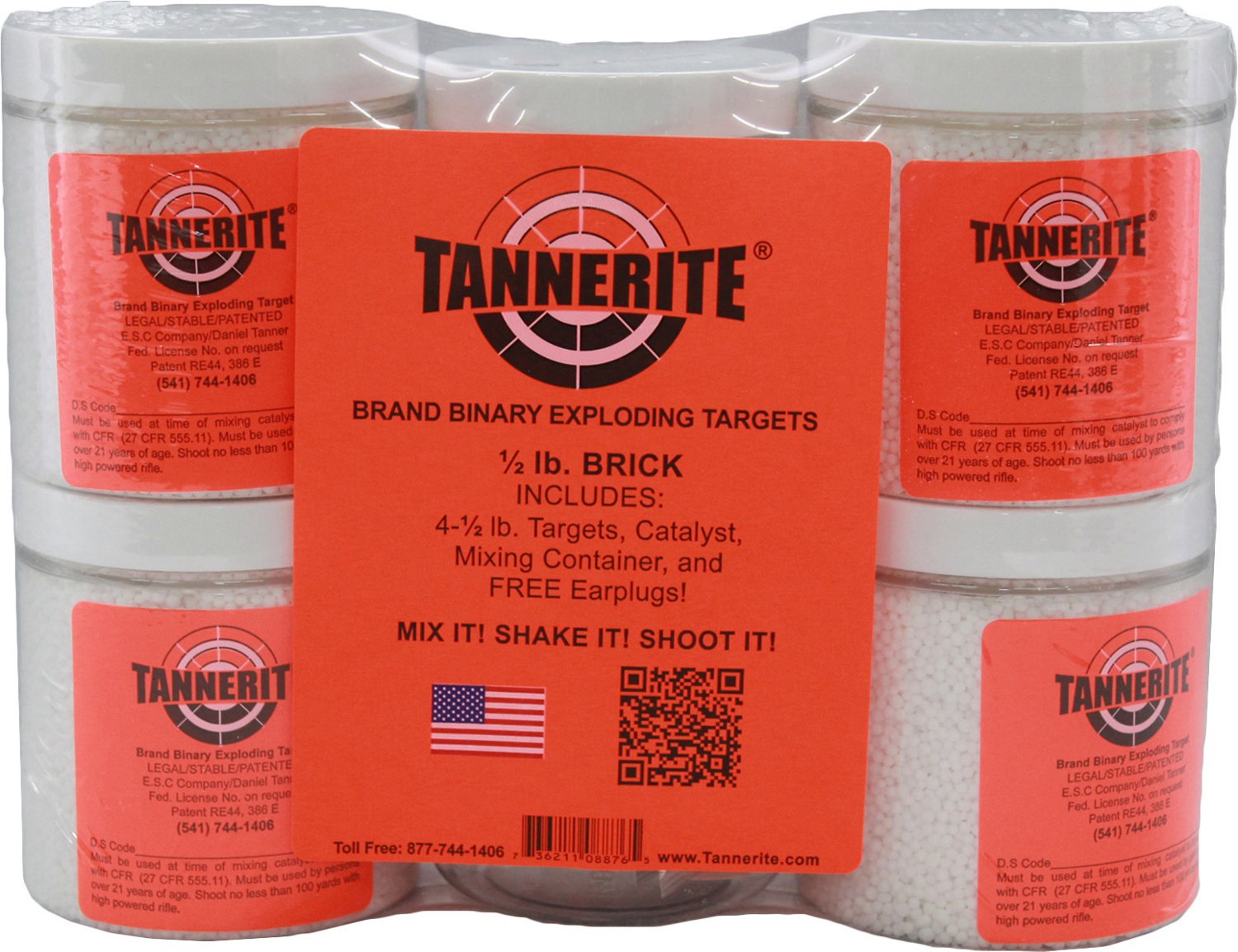 Tannerite 1/2 lb. Brick Binary Targets 4-Pack                                                                                    - view number 1 selected