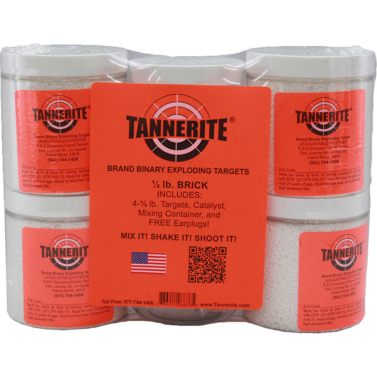 Tannerite 1/2 lb. Brick Binary Targets 4-Pack                                                                                    - view number 1