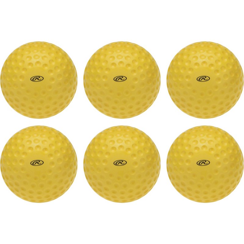 Rawlings Pitching Machine 12 in Softballs 6-Pack Yellow – Baseballs And Softballs at Academy Sports