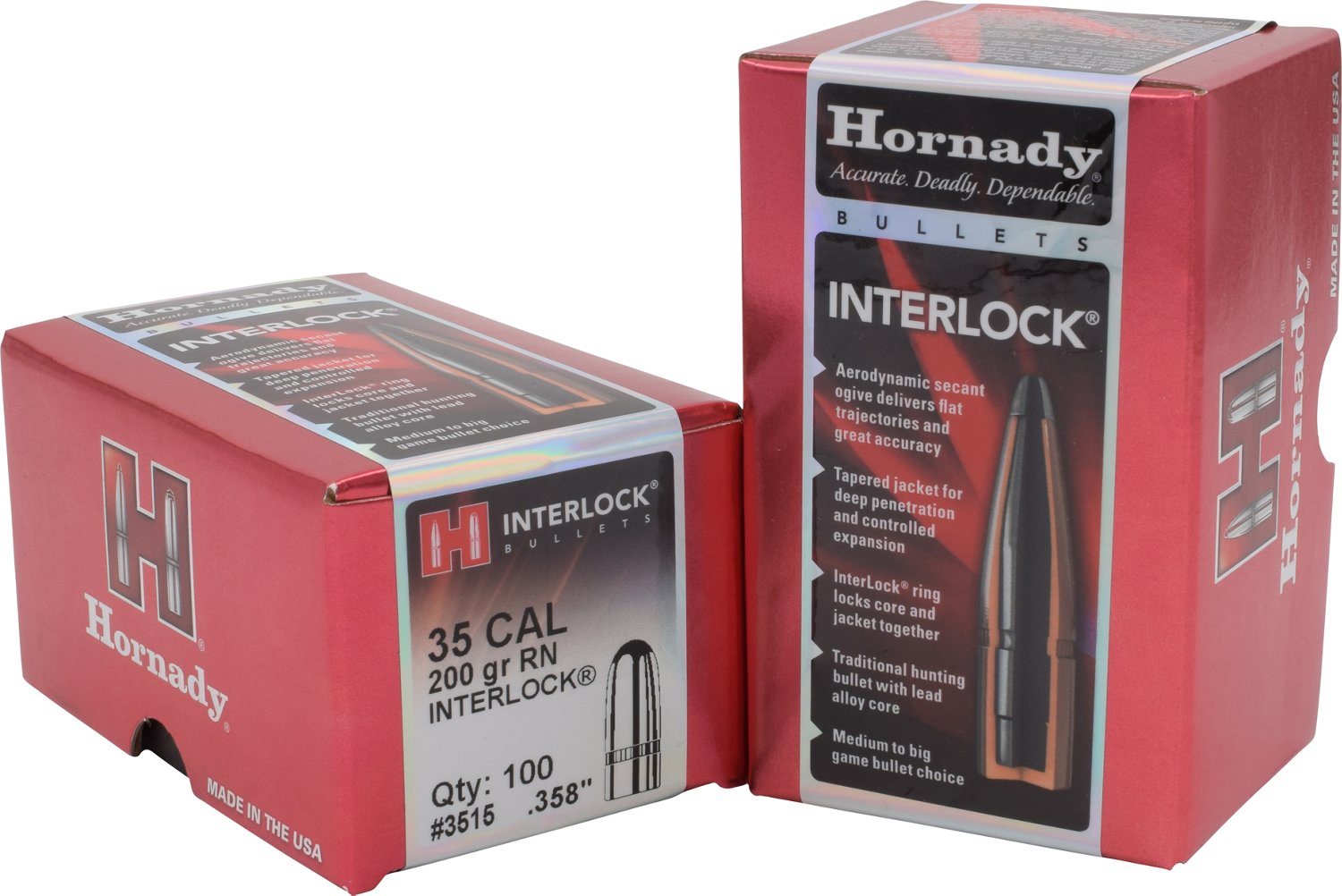 Hornady InterLock Round Nose Bullets Free Shipping at Academy