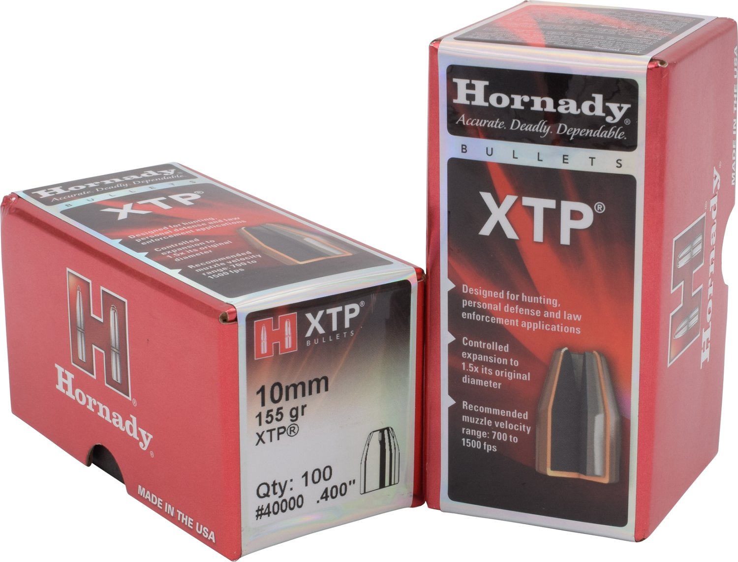 Hornady XTP 10mm 155-Grain Hollow Point Handgun Bullets - view number 1