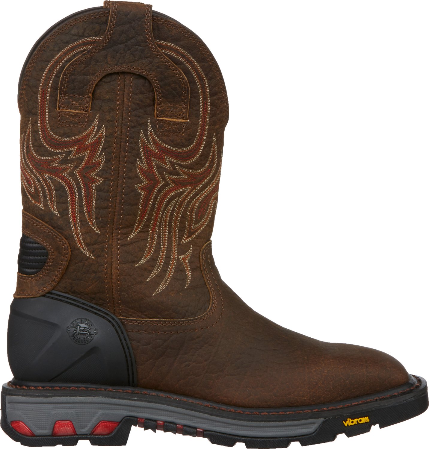 Justin steel toe store boots academy