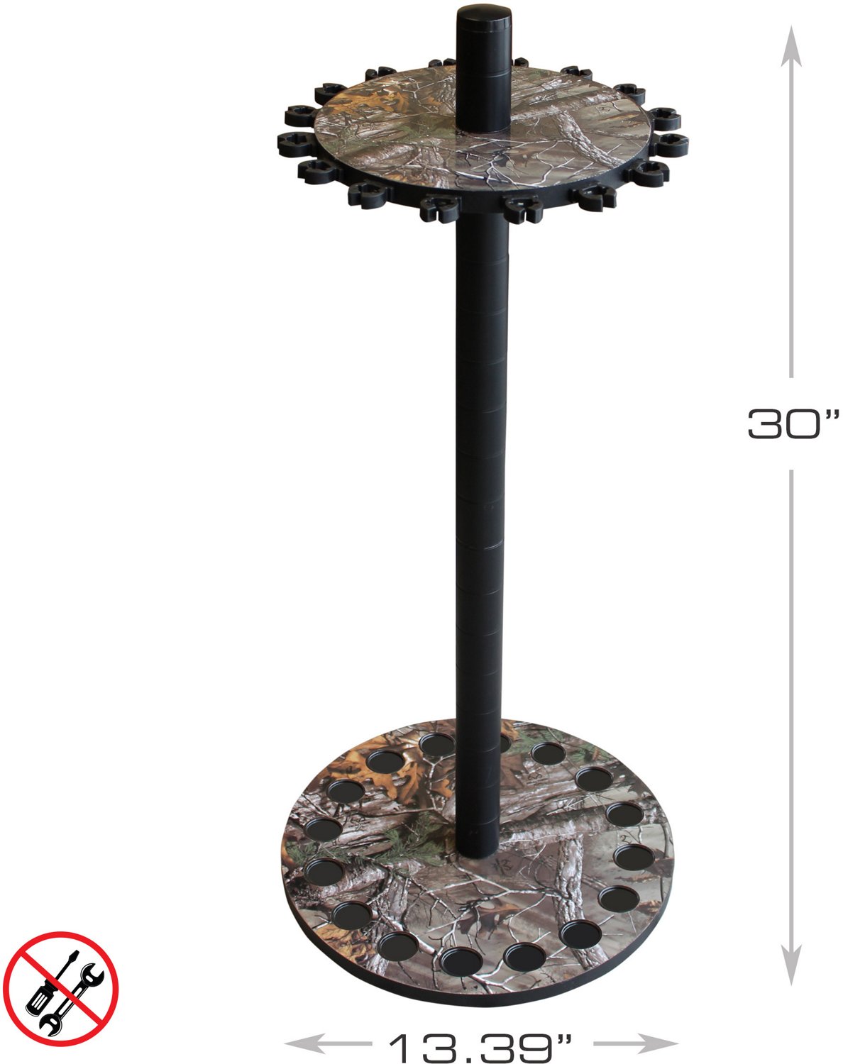 Rush Creek Realtree 16-Rod Round Rack