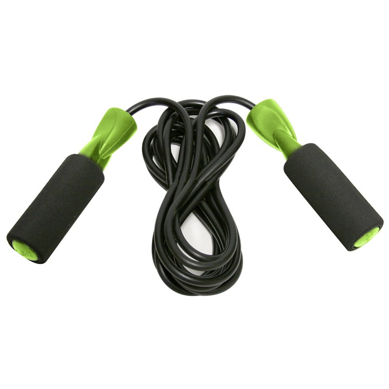 GoFit Speed Jump Rope Black/Bright Green - Hand Exer. Equip. at Academy Sports