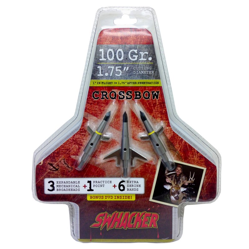 C'Mere DeerÂ® Swhacker Crossbow Broadheads 3-Pack