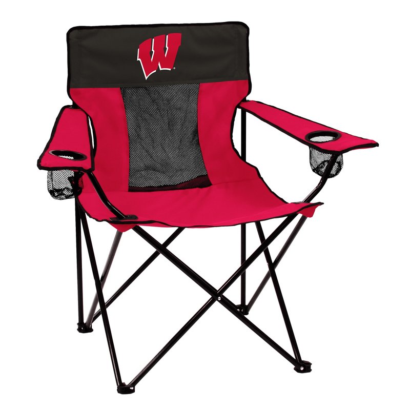 Logo Brands Logo™ University of Wisconsin Elite Chair Red - Collegiate Chairs at Academy Sports