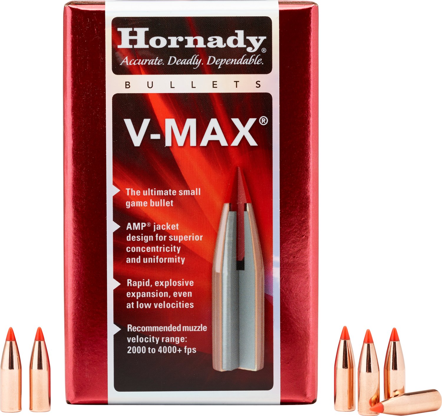 Hornady V-MAX with Cannelure .22 55-Grain Rifle Bullets - view number 1