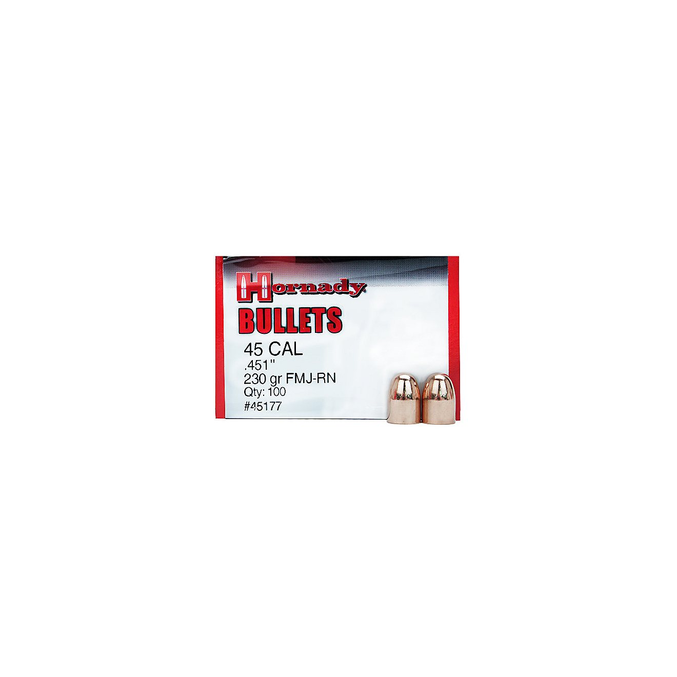 Hornady .45 230-Grain FMJ Round Nose Bullets                                                                                     - view number 1
