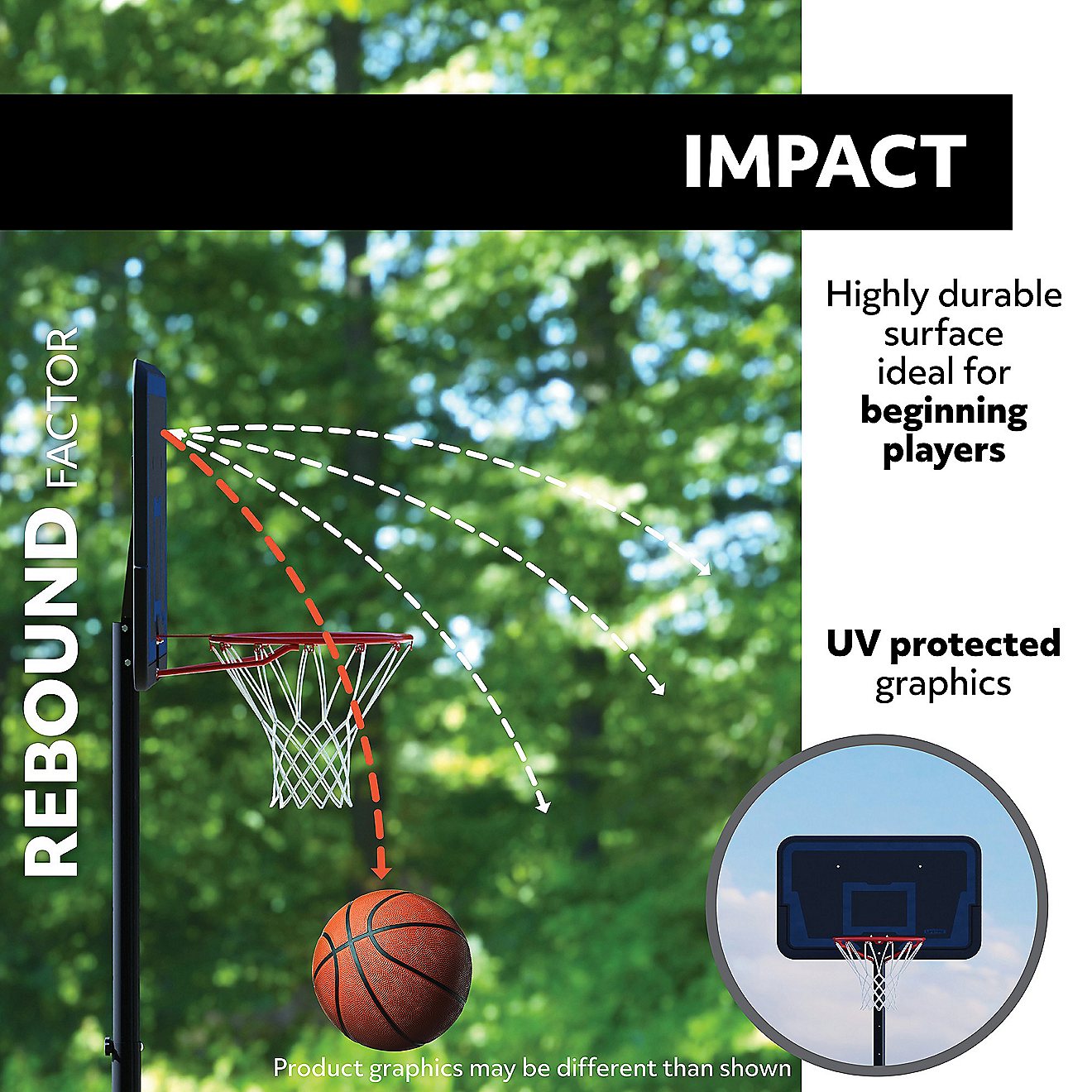 Lifetime Streamline 44" Polyethylene Portable Basketball Hoop                                                                    - view number 3