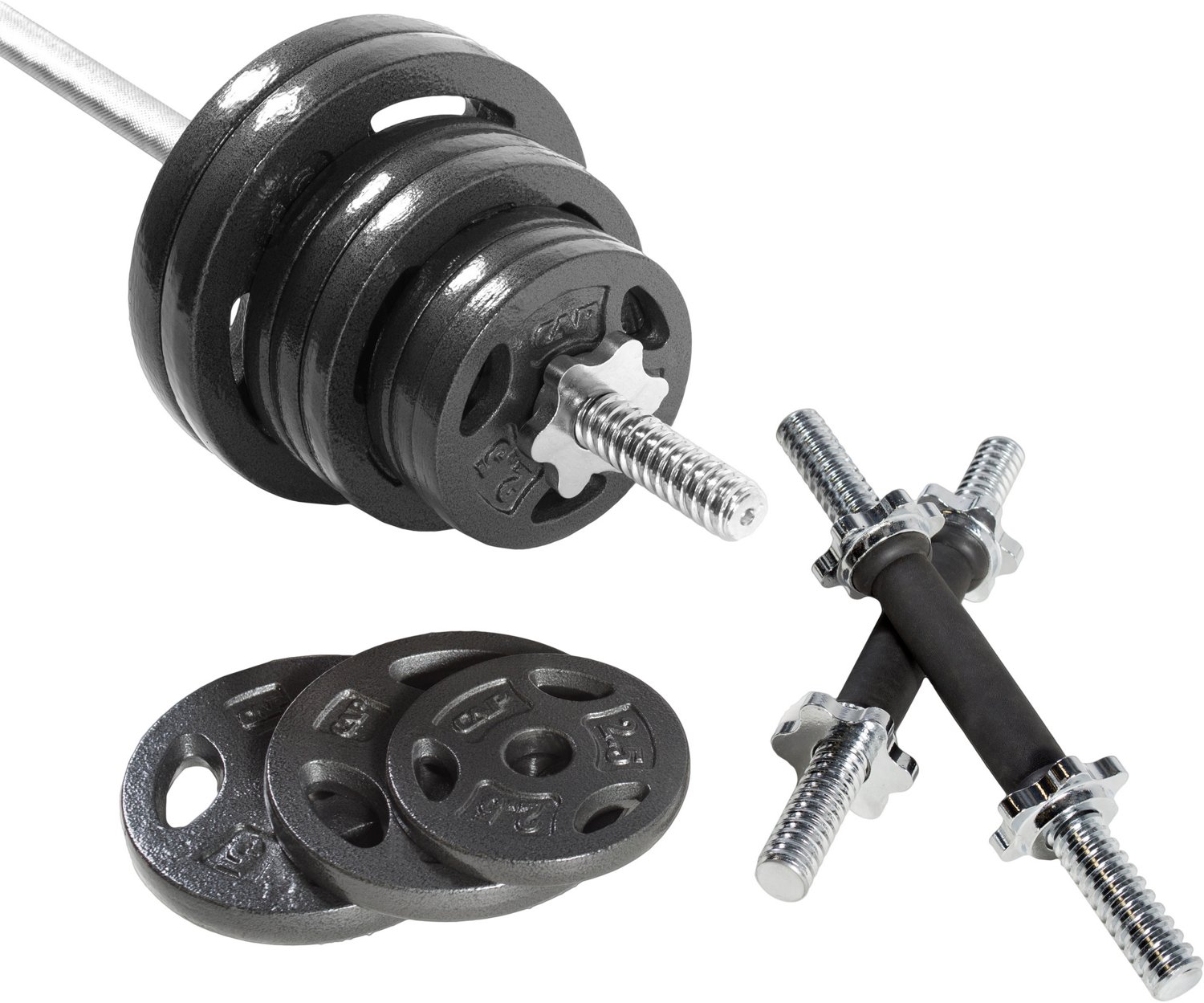 CAP Barbell 110 lb. Regular Grip Barbell Weight Set