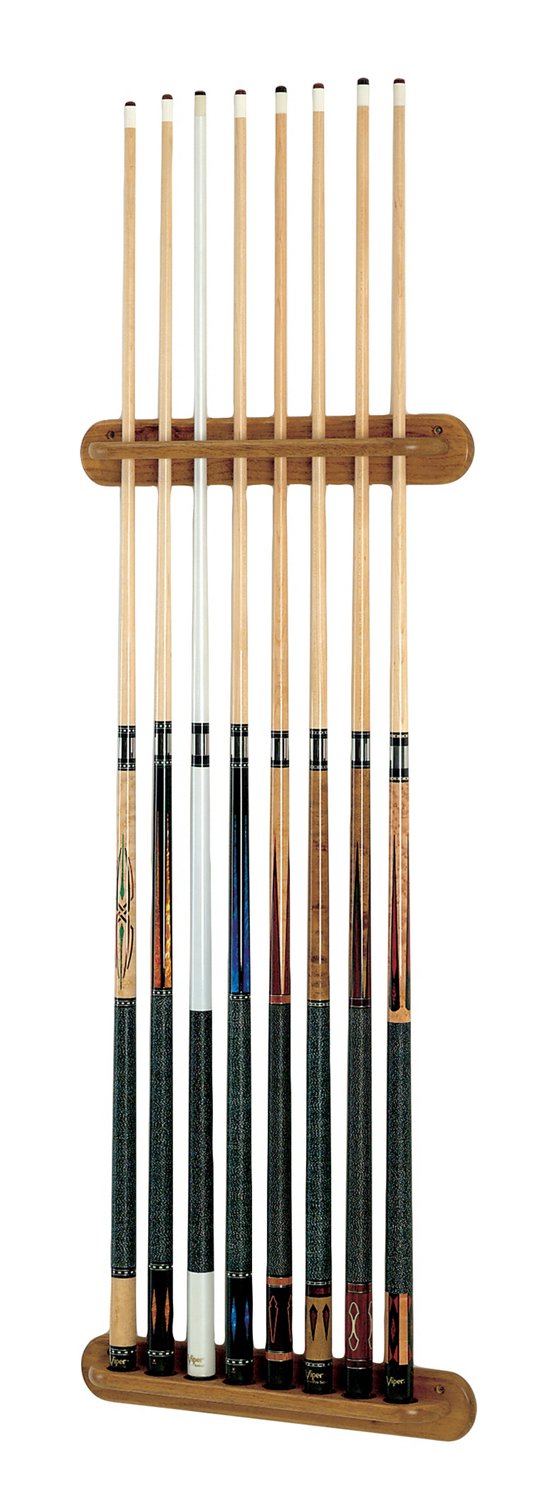 GLD Traditional 8-Cue Billiard Cue Wall Rack | Academy