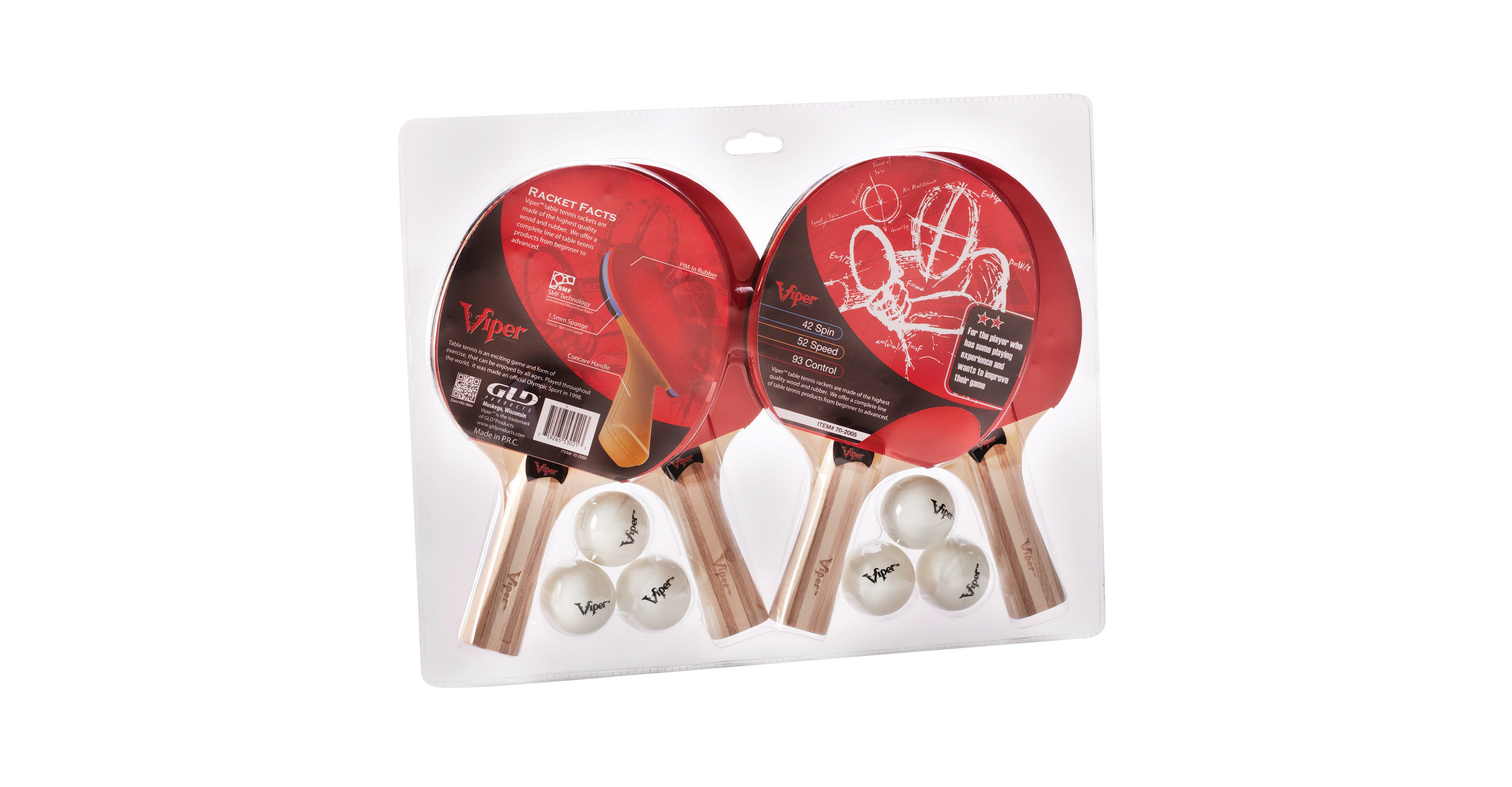 Viper 4-Racket Table Tennis Set