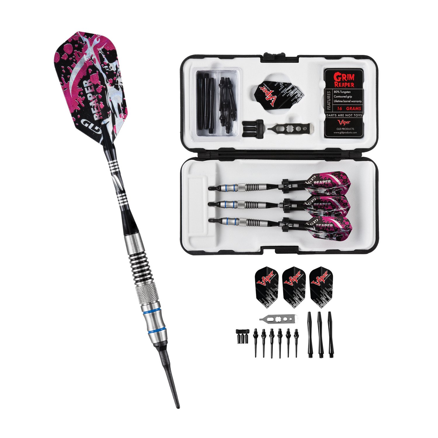 GLD Grim Reaper Soft-Tip Darts 3-Pack - view number 6