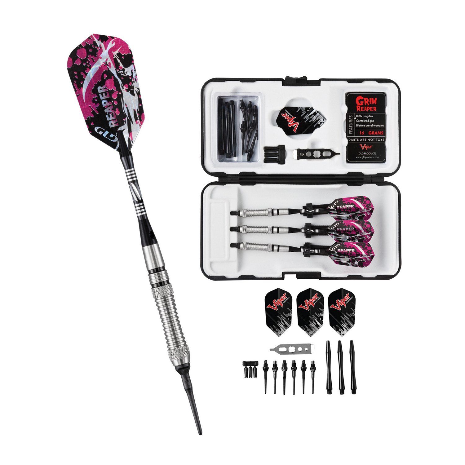 GLD Grim Reaper 18-Gram Soft-Tip Darts 3-Pack - view number 5