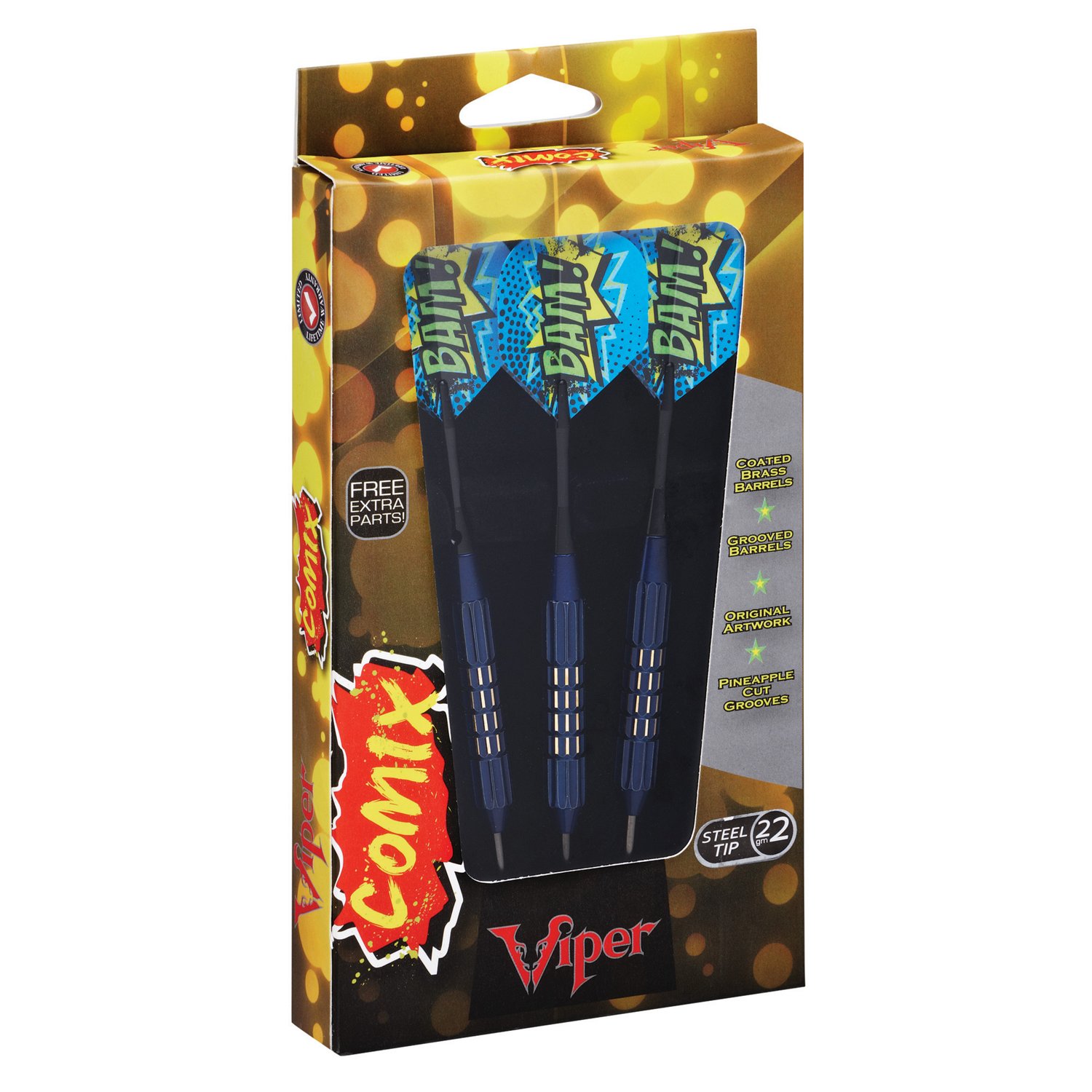 Viper Comix 22-Gram Steel-Tip Darts 3-Pack                                                                                       - view number 5
