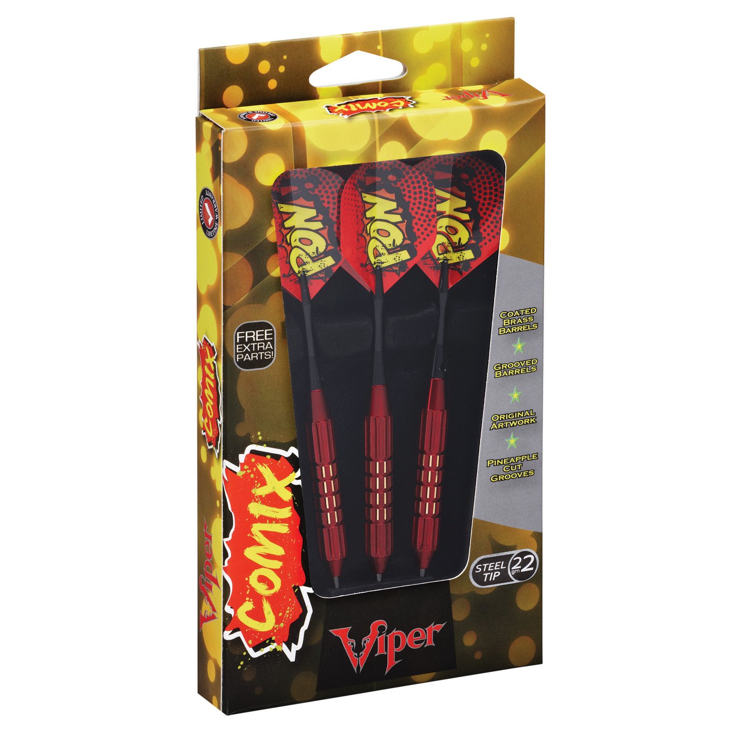 Viper Comix 22-Gram Steel-Tip Darts 3-Pack - view number 5