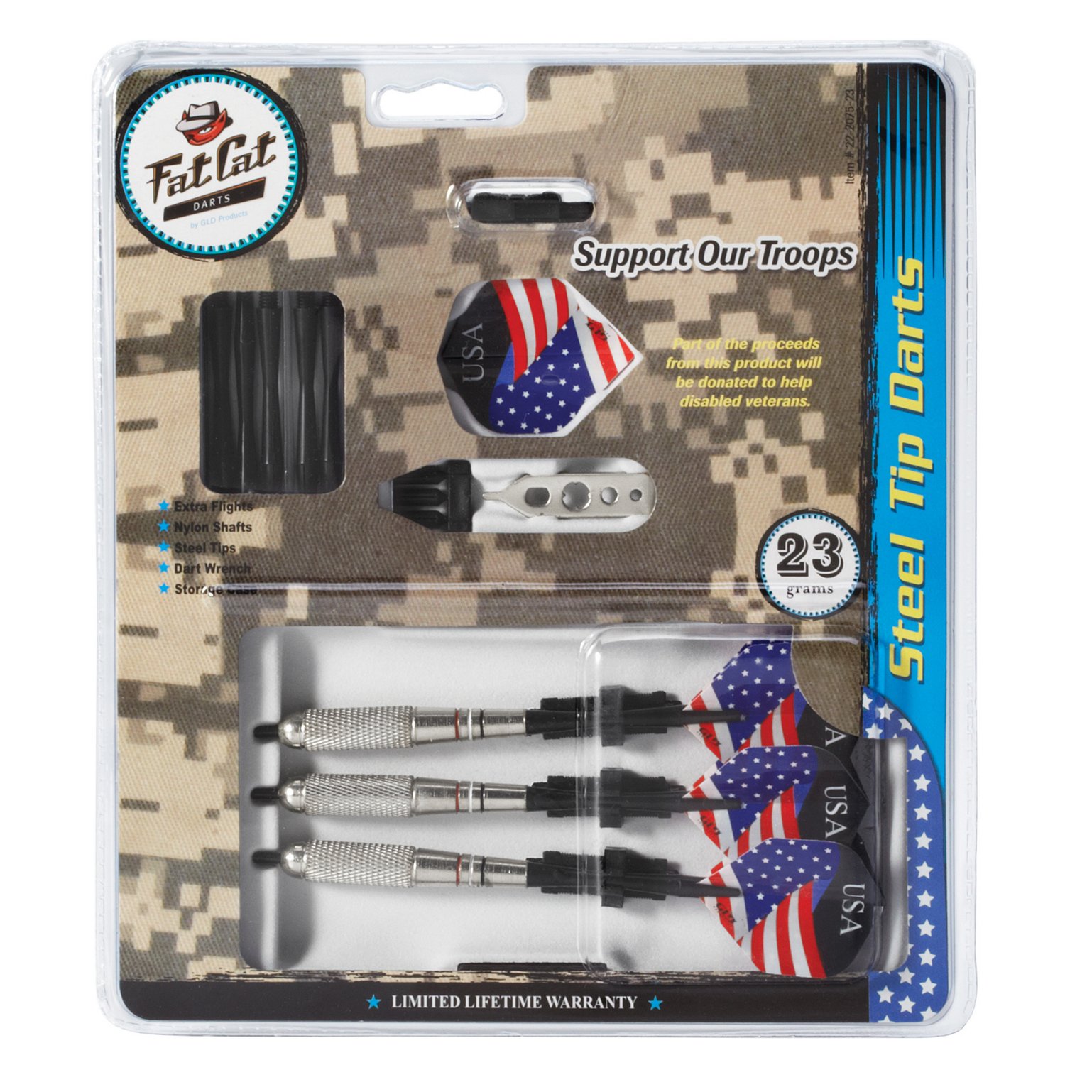 Fat Cat Support Our Troops 23-Gram Steel-Tip Darts Set                                                                           - view number 5