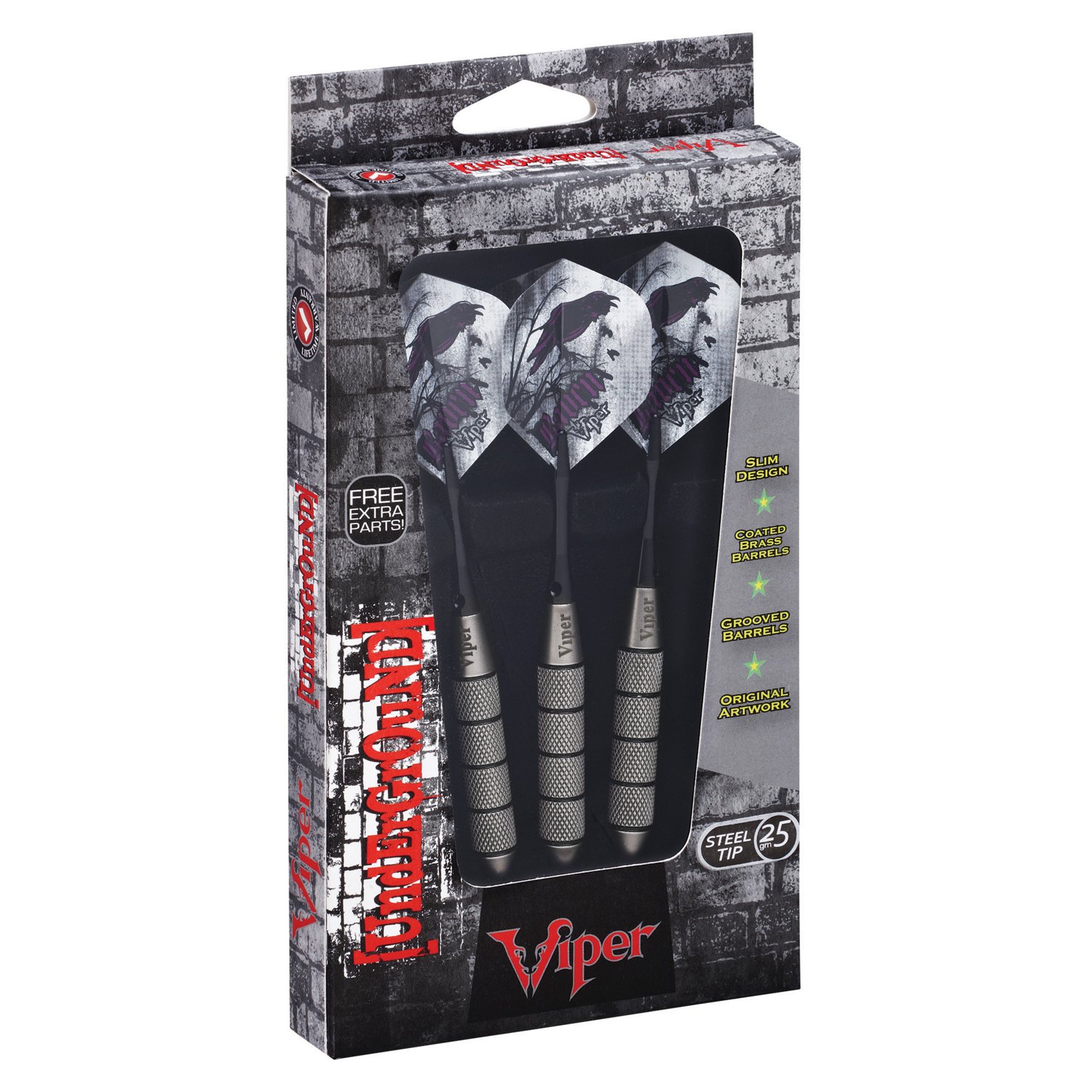 Viper Underground Raven 25-Gram Steel-Tip Darts 3-Pack                                                                           - view number 4