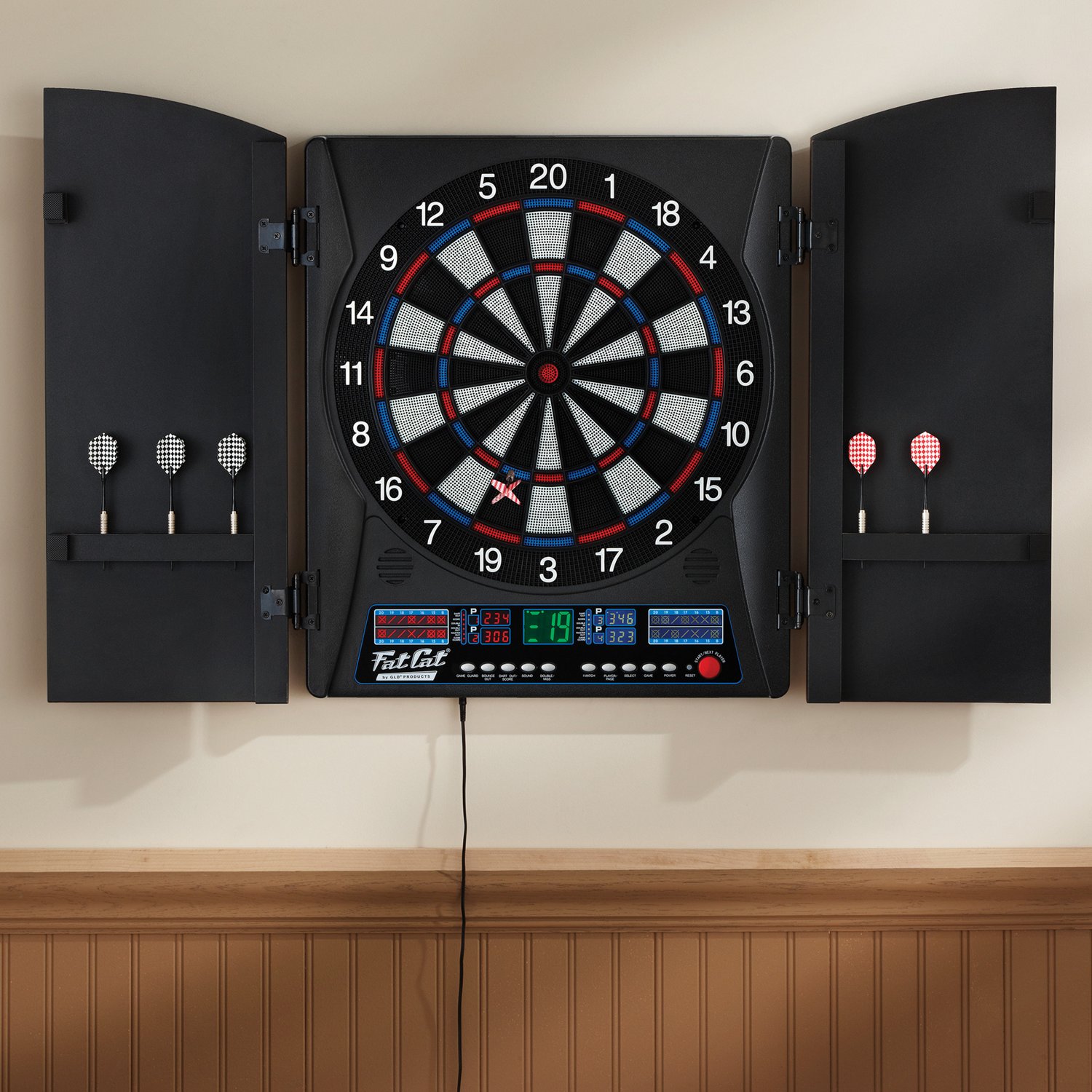 Fat Cat Electronix Electronic Dartboard with Cabinet                                                                             - view number 8