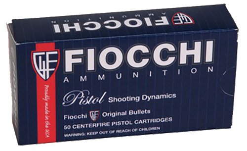 Fiocchi Pistol Shooting Dynamics 9mm Jacketed Hollow-Point Centerfire Handgun Brass Ammunition