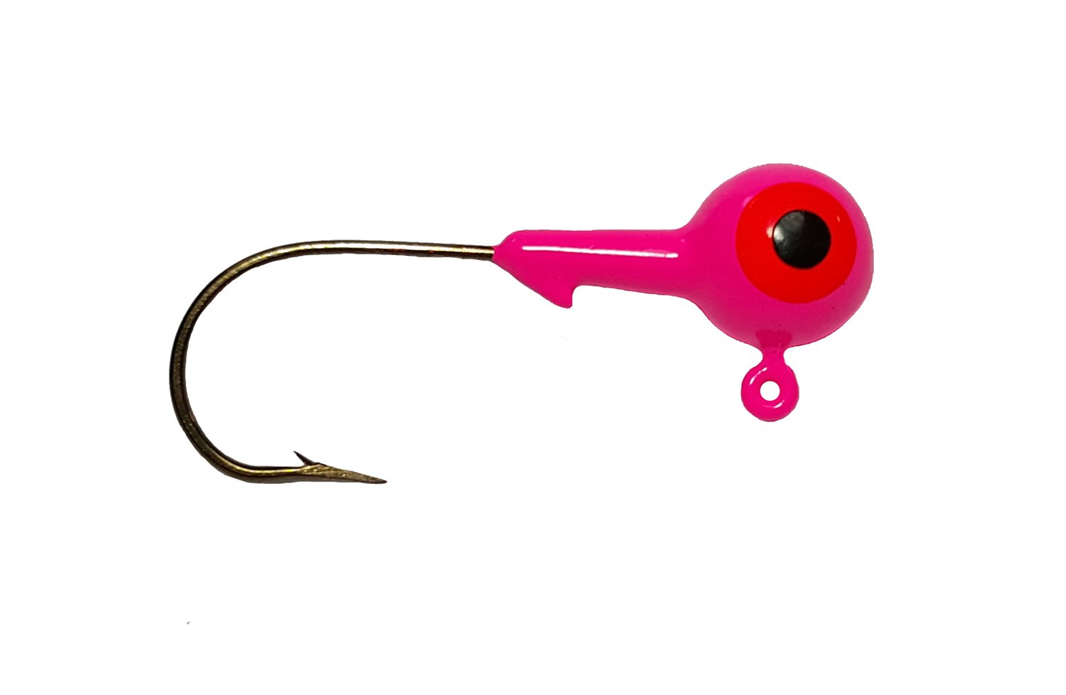 Big Bite Baits 2-Eye 1-Color Round Jigheads 10-Pack