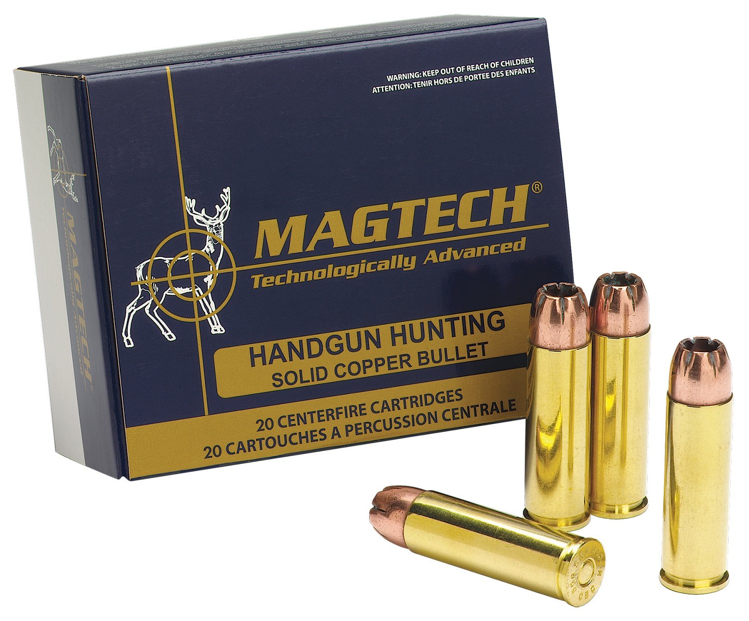 Magtech Sport Shooting .500 S&W 325-Grain FMJ Centerfire Handgun Ammunition