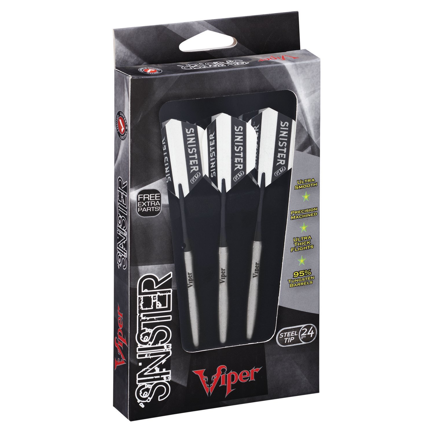Viper Sinister SteelTip Darts 3Pack Academy