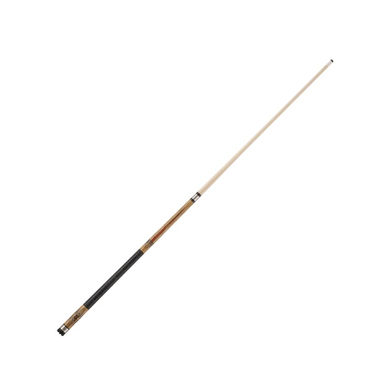Viper Sinister Series Black White Wrap and Brown Stain Pool Cue, No Size