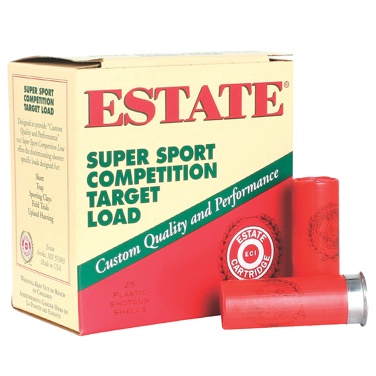Estate Cartridge Super Sport Competition Target 12 Gauge Shotshells                                                              - view number 1