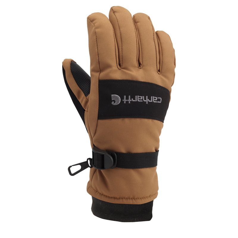 Carhartt Men's WP Insulated Work Gloves Brwnblack, X-Large - Work Headwear/Accessories at Academy Sports