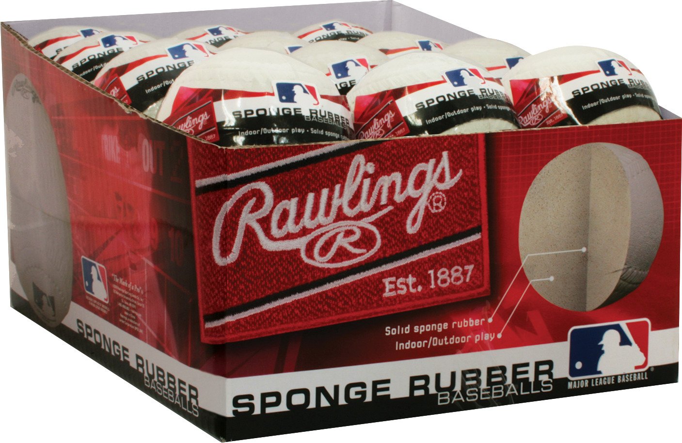 Rawlings Sponge Rubber Baseballs 2-Pack                                                                                          - view number 3