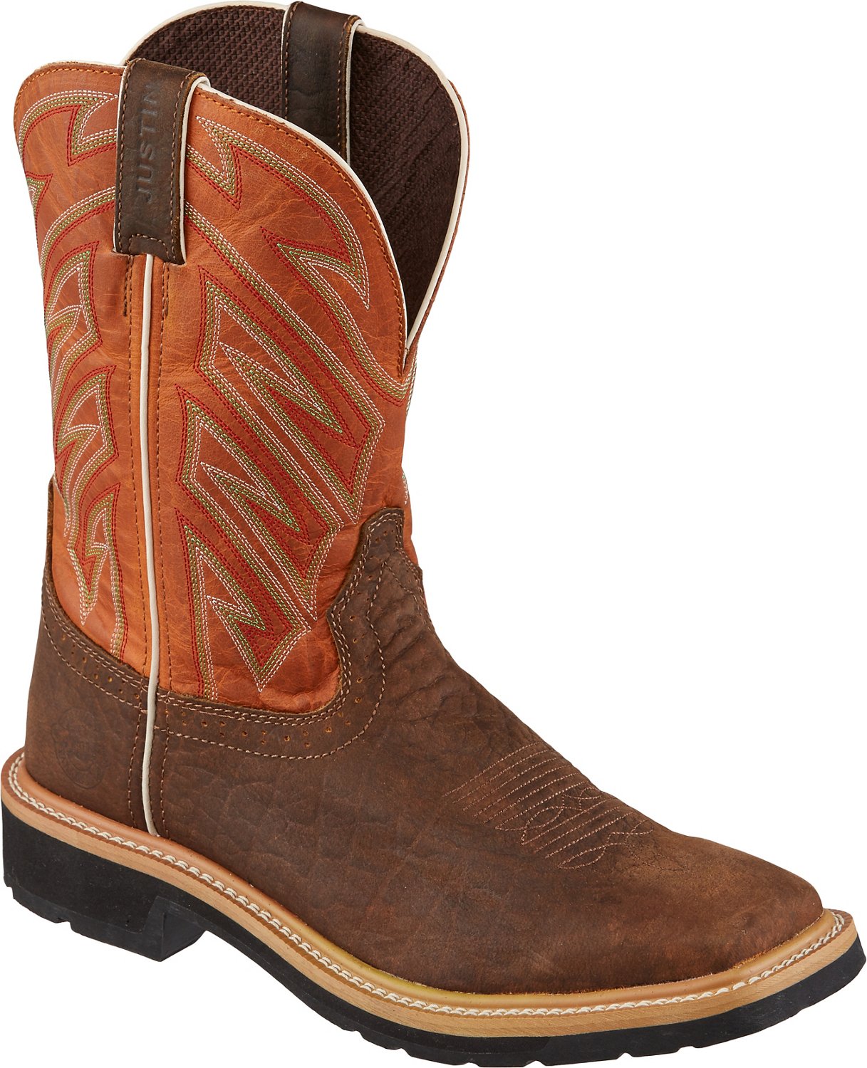 Justin Men's Stampede EH Wellington Rubber Work Boots                                                                            - view number 2