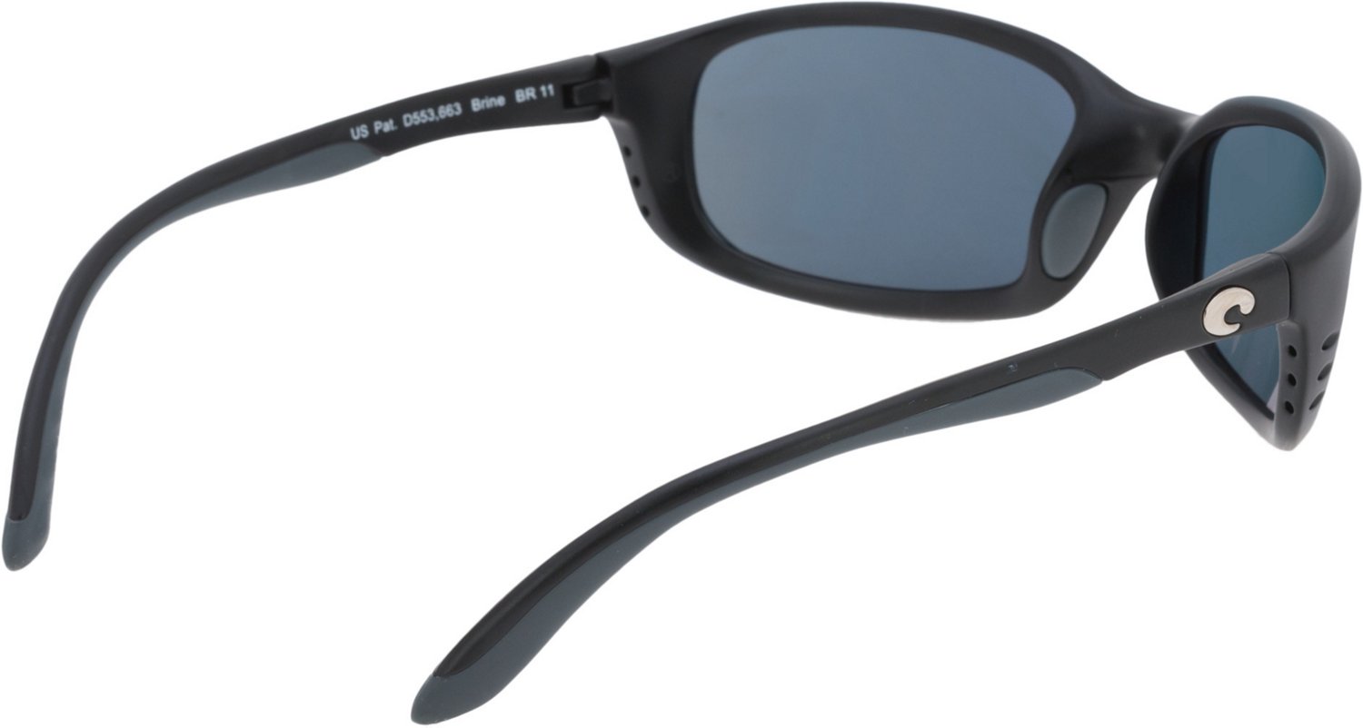 Costa Del Mar Brine Sunglasses - Matte Black Frame - Dark Gray Lens