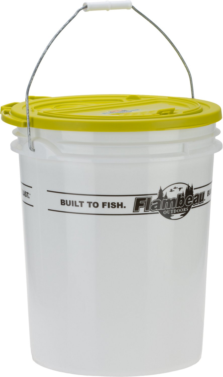 Flambeau Outdoors 6062BC Premium Bait Bucket Lid, Easy-Access Live Bait  Storage Accessory, Lime Green