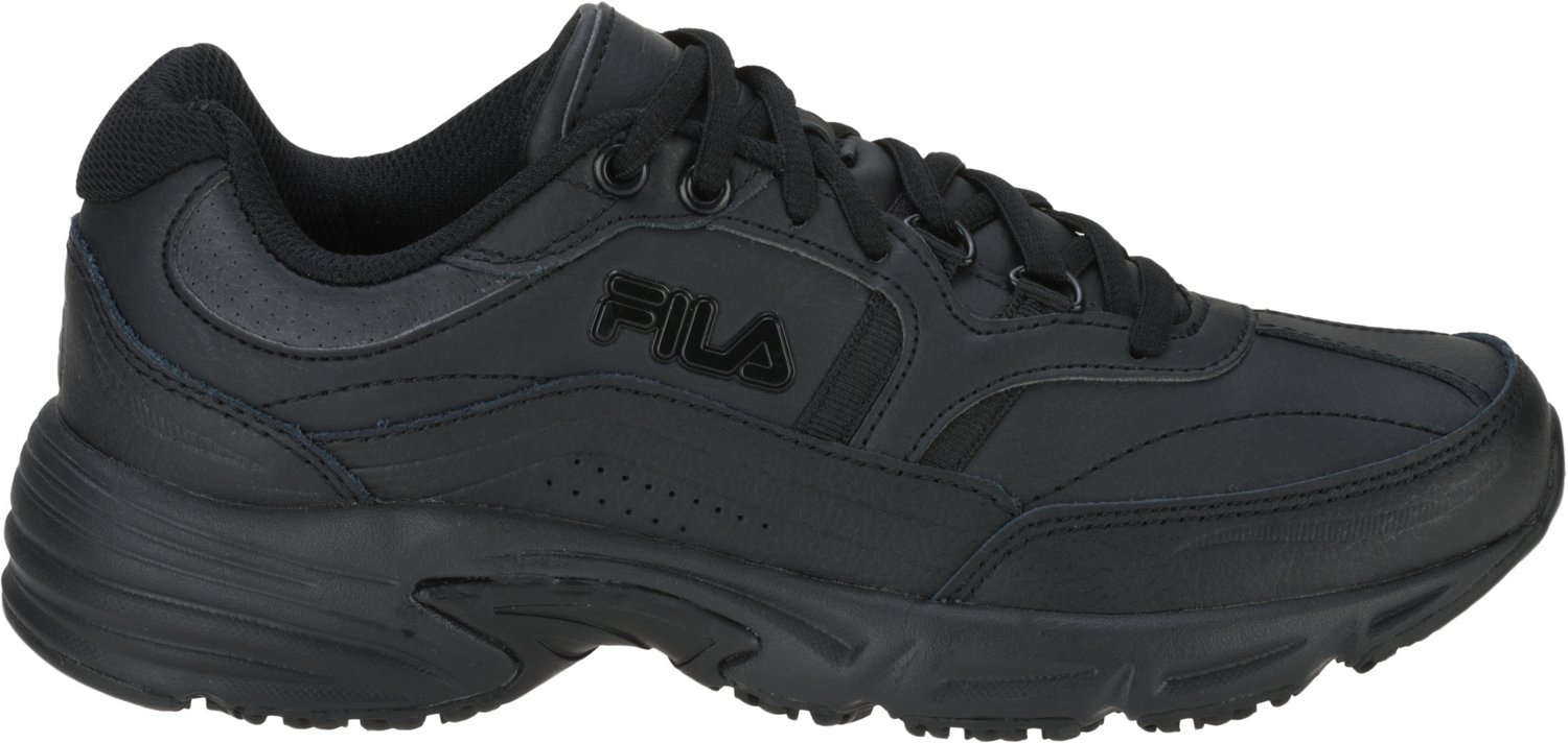 Rae: Women's Black Slip-Resistant Soft Toe Work Shoes