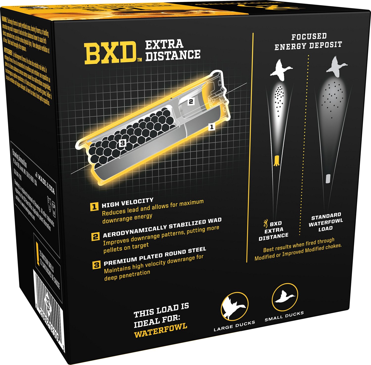 Browning BXD Extra-Distance #4 Steel Waterfowl 12 Gauge Shotshells                                                               - view number 2