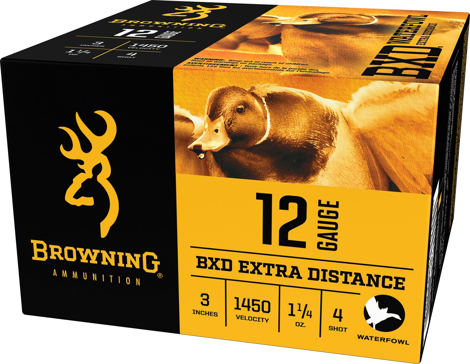 Browning BXD Extra-Distance #4 Steel Waterfowl 12 Gauge Shotshells                                                               - view number 3