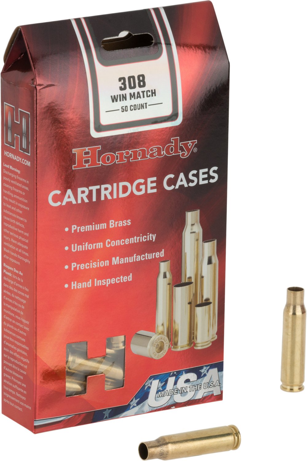 Hornady .308 Winchester Match™ Unprimed Cases - view number 1