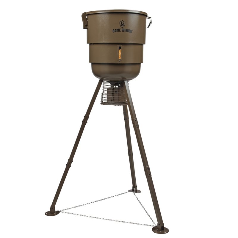 Game Winner 300 lb. Silo VP Feeder Brown - Feeder Parts And Accessories at Academy Sports