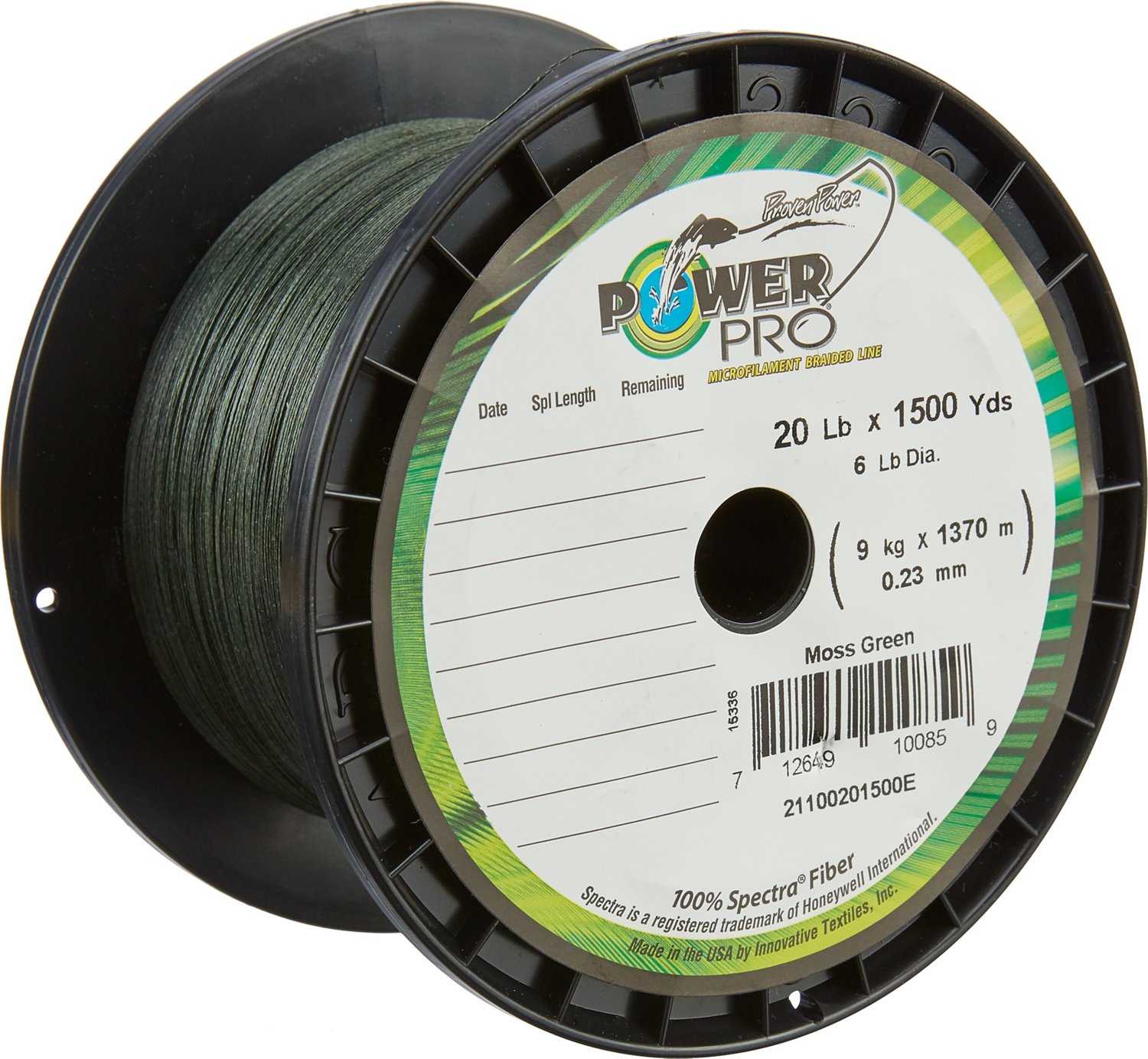  POWER PRO 20 X 1500 Yd Green - 21100201500E : Sports & Outdoors