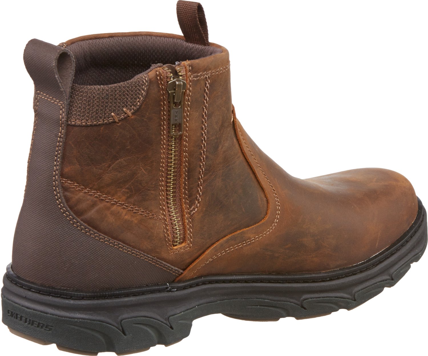 Mens skechers shop side zip boots