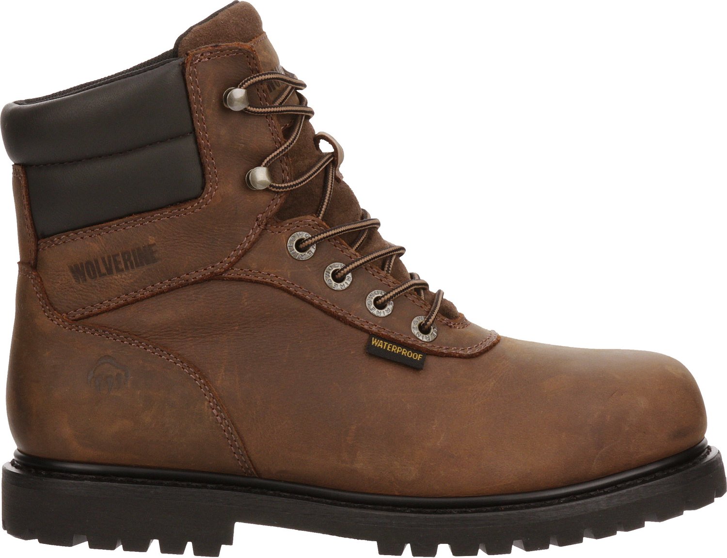 Wolverine lace up steel toe outlet boots