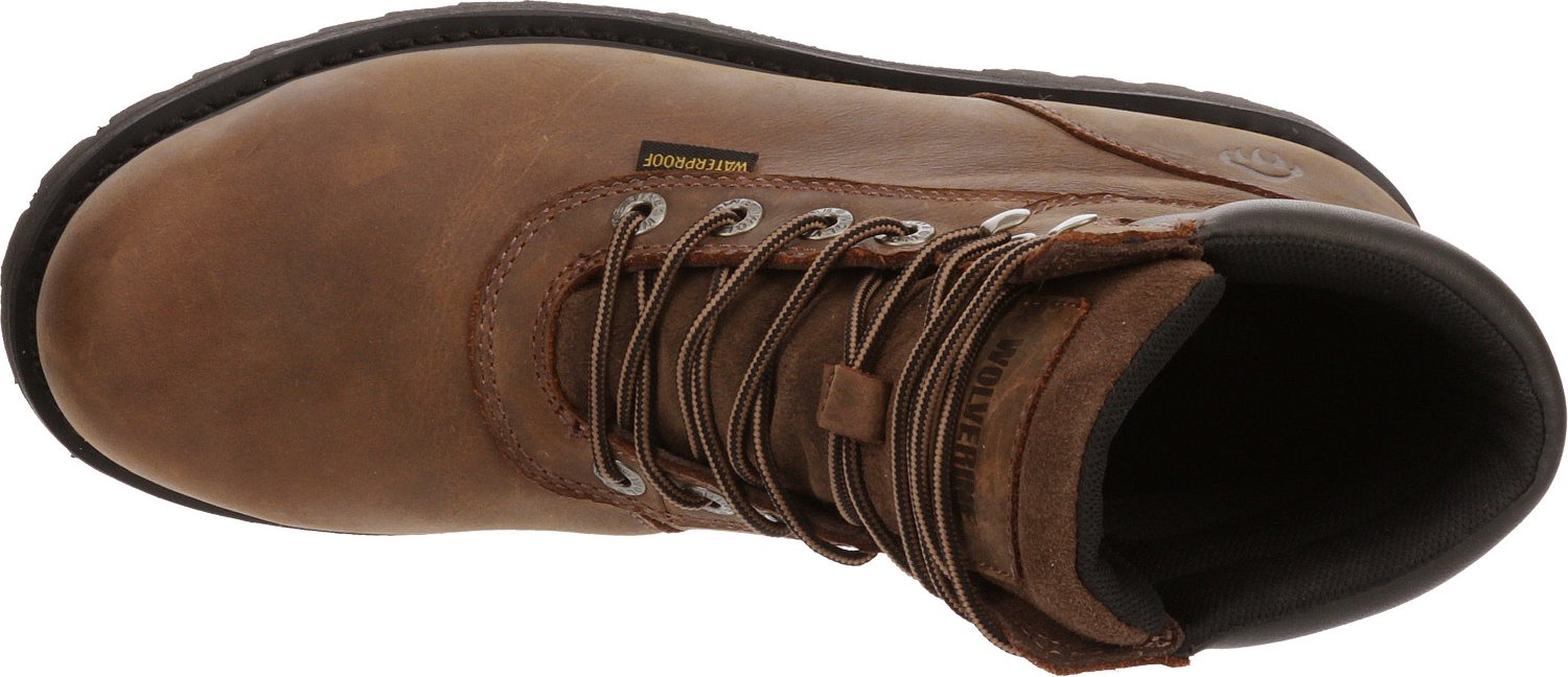 Wolverine Men's Iron Ridge Steel EH Steel Toe Lace Up Work Boots | Academy