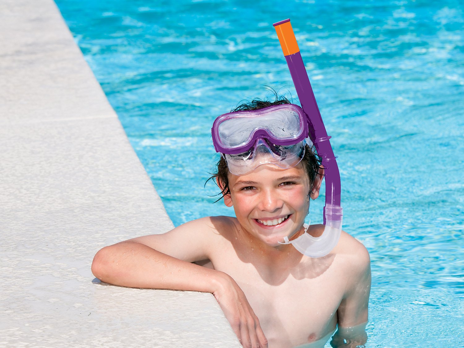 SwimWays Boys' Diver Down Swim Mask with Snorkel - view number 2