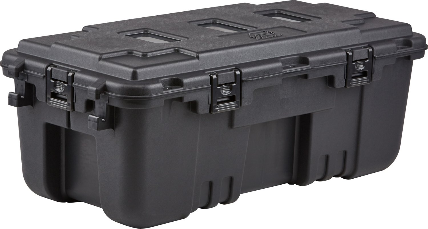 Plano Sportsman's Trunk, Black, 108-Quart Lockable Plastic Storage