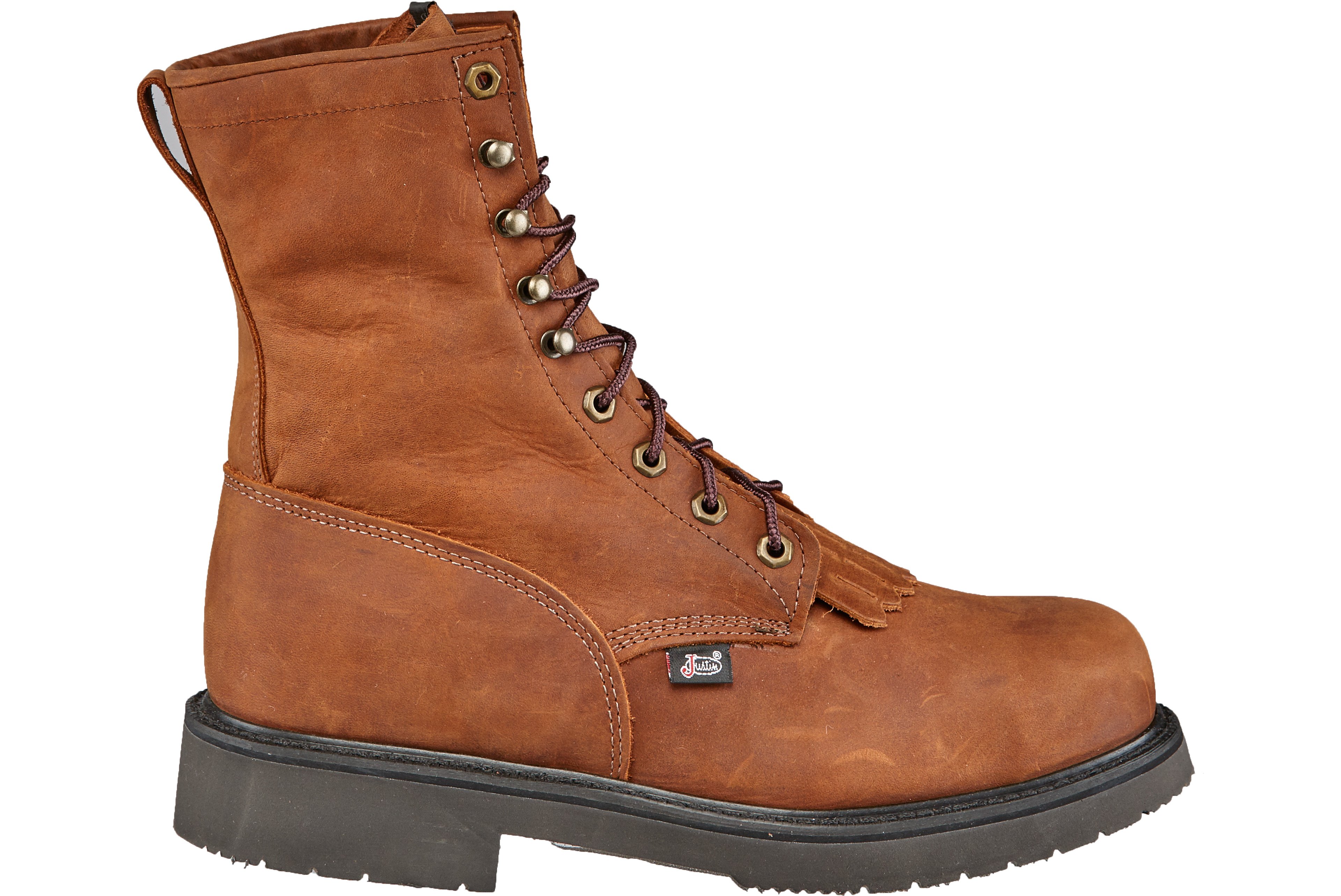 Justin Men's Aged Bark EH Steel Toe Lace Up Work Boots