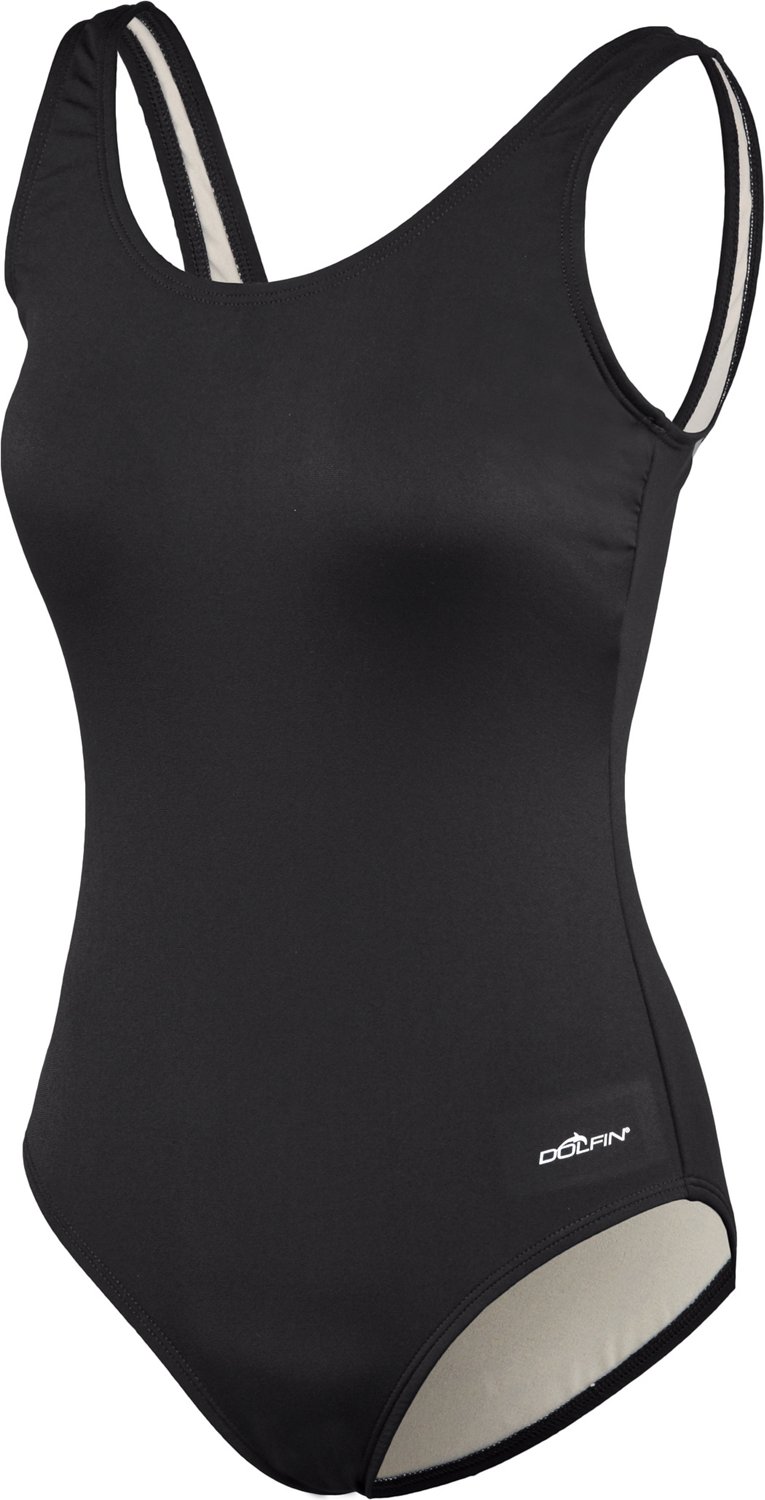 Dolfin Women's Moderate Scoop Back 1-Piece Swimsuit
