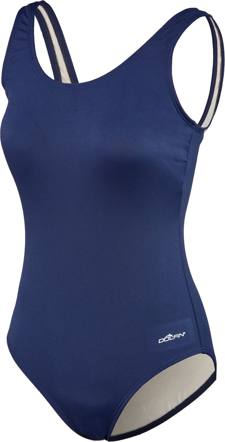 Dolfin Women's Moderate Scoop Back 1-Piece Swimsuit | Academy