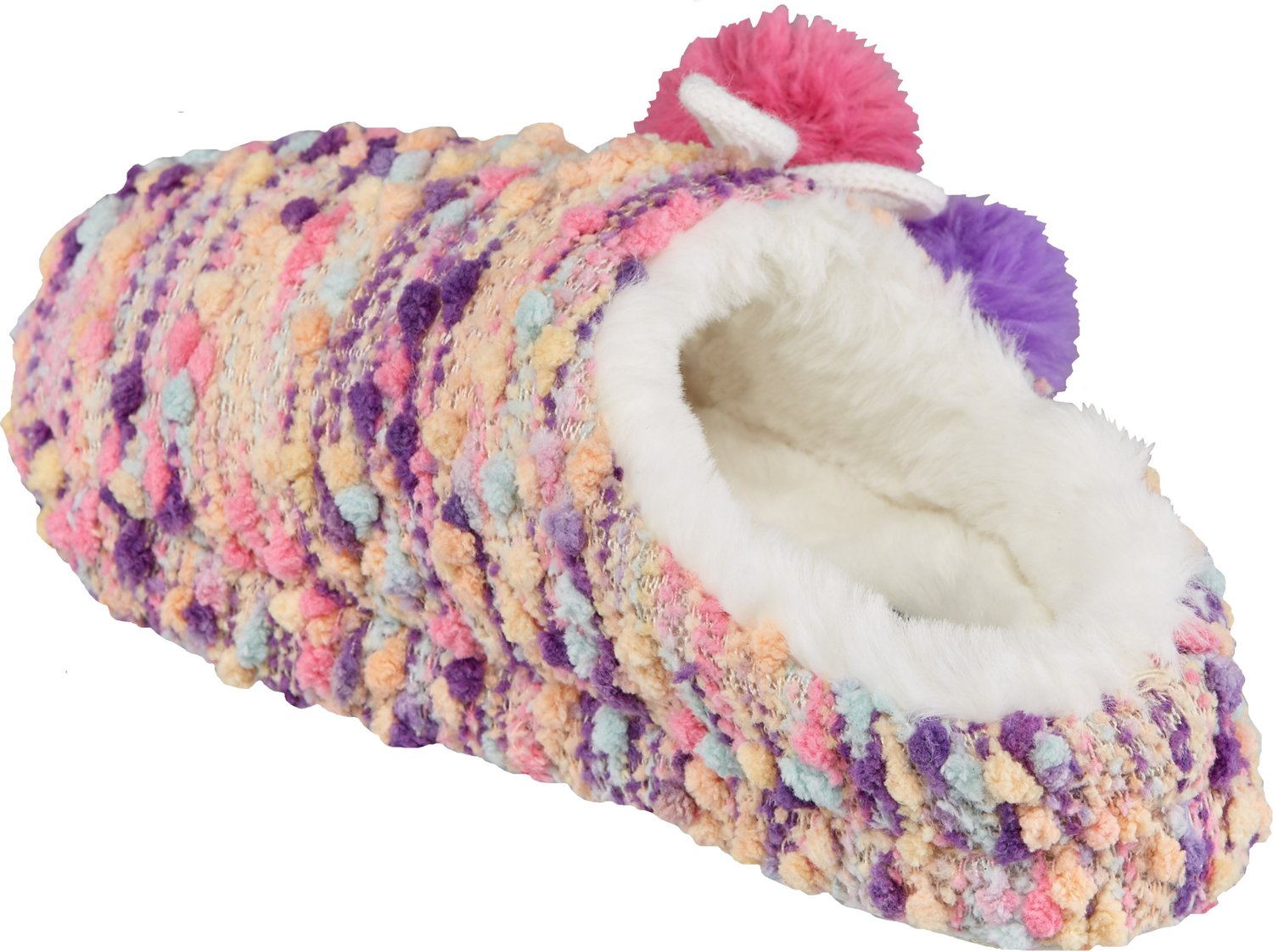 Austin Trading Co. Girls' Popcorn Knit Slippers - view number 3